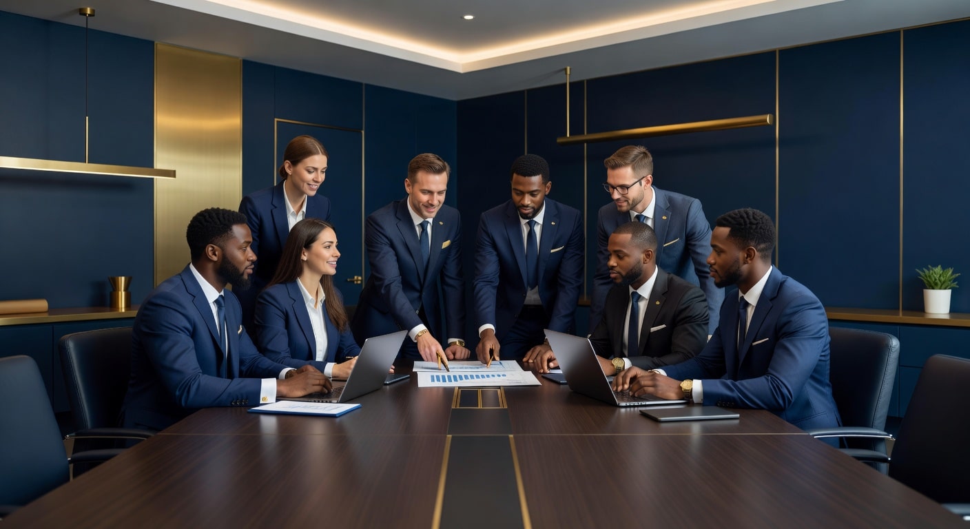 Consultoría empresarial elegante y precisa